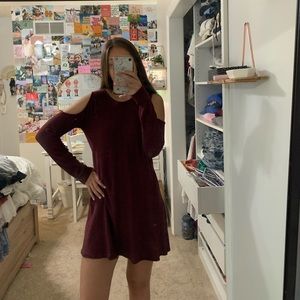 Abercrombie Cold Shoulder sweater dress